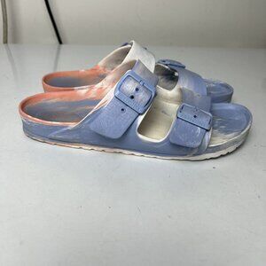 Birkenstock Women Size 8  39 Arizona EVA Multicolor Two Strap Sandal